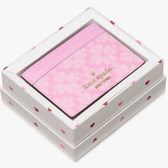 Kate Spade Boxed Flower Slim Card Case - NIB - Picture 1 of 7